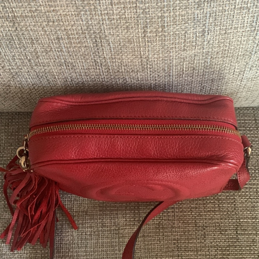 ♥️💄💋Authentic GUCCI Red Soho Disco Crossbody💋💄❤️ - Picture 13 of 13